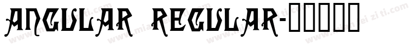 Angular Regular字体转换